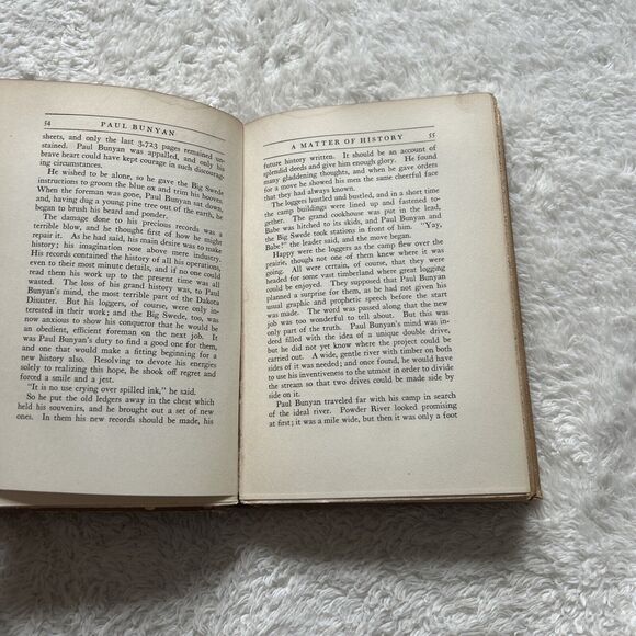 Paul Bunyan - James Stevens 1925 2nd Printing Alfred Knopf Woodcuts Allen Lewis - Picture 5 of 13